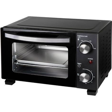 HORNO JATA JEHN0910 SIN INSTALACION, 10L. NEGRO, 800W. GRILL, TEMPORIZAD.30 MIN.
