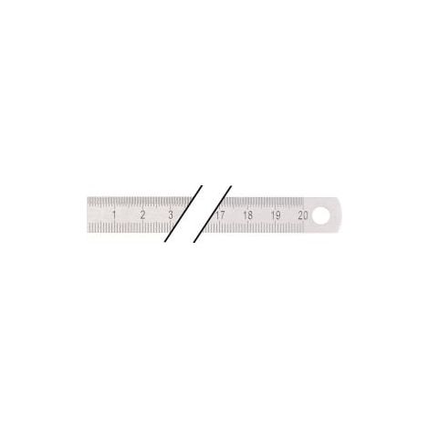 Règle en acier L.500mm acier inoxydable flexible graduation B=mm/1/2mm TECWERK (1/3)