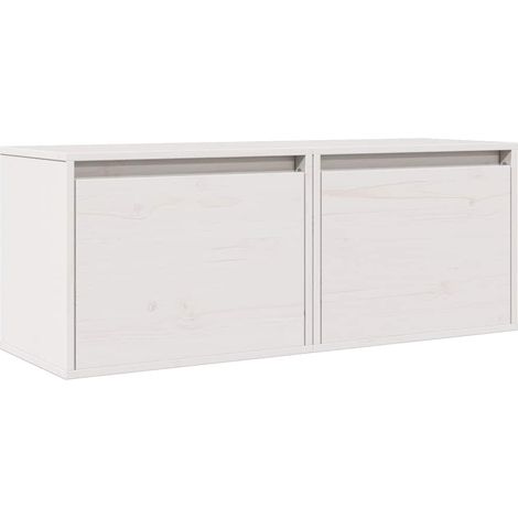 Maison Exclusive - Armarios de pared 2 uds madera maciza pino bla (1/5)