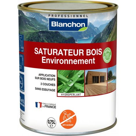 Saturateur bois Environnement biosourcé - 0,75 litres - anthracite - BLANCHON (1/5)