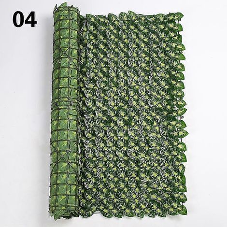 Clôture murale verte de 0,5 x 1/3 m, fausse vigne de lierre, filet de feuilles artificielles pour jardin et terrasse, décoration0,5 x 3M vert foncé (1/5)