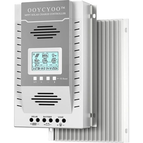 Contrôleur de charge solaire MPPT 100A DC 12V 24V Régulateur de batterie automatique PV 100 V Entrée MPPT Contrôleur de charge pour batteries au lithium, scellées, gel et inondées (1/5)