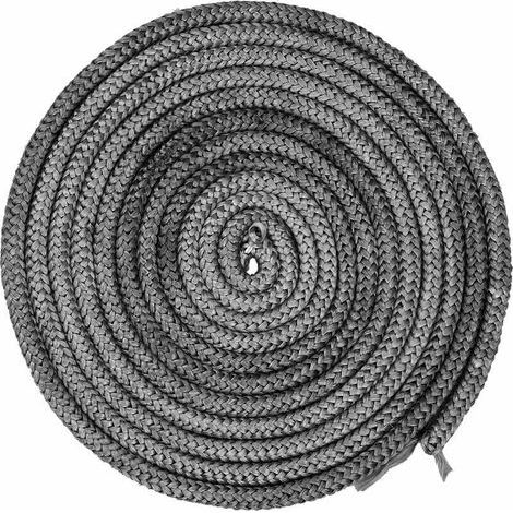 Joint de porte et fenêtre,4 M Joint Ø 10 mm Cordon d'étanchéité pour Poêle, Joint Fibre de Verre Ficelle Joint de Porte Four, Joint de Cheminée Insert Poêle, Résistant à 550° C.. (1/4)