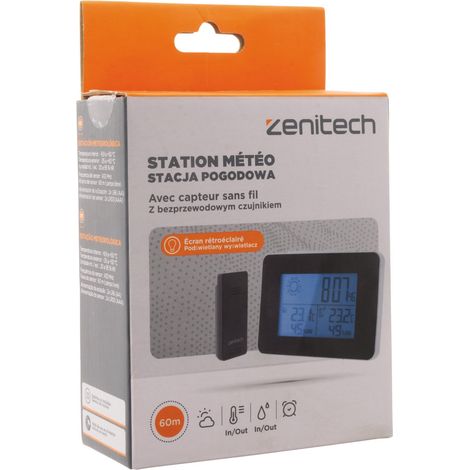 Wetterstation N&b mit kabellosem Sensor