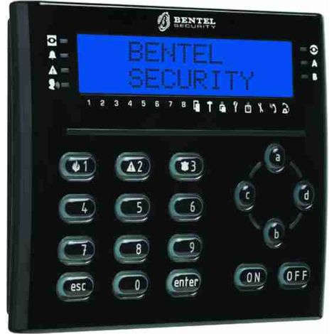 TASTIERA LCD CON LETTORE DI PROSSIMITÀ + ESPANSIONE BENTEL ABSOLUTA T-BLACK