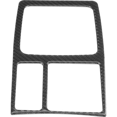 Cache de levier de vitesse en fibre de carbone, garniture intérieure décorative compatible avec Mitsubishi Lancer DE ES 2008‑2016 (1/5)