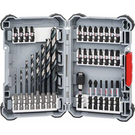 Bosch – Coffret de 35 forets HSS pour métal – Embouts de vissage Impact Control – Pour perçage précis et rapide – Coffret de rangement inclus (1/10)