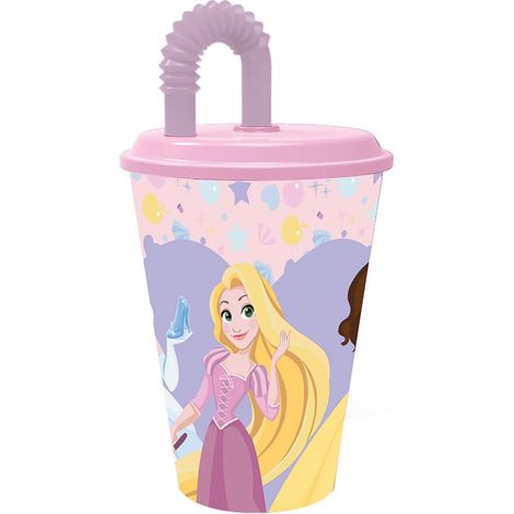 Bicchiere con Cannuccia Disney Princess CZ11362 430 ml (1/4)