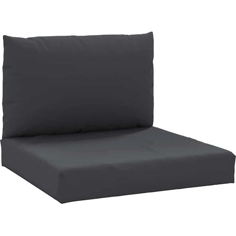 Maison Exclusive - Coussins de palette lot de 2 noir tissu oxford