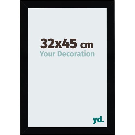 yd. - Cadre photo 32x45 - Noir Brillant - MDF - Mura