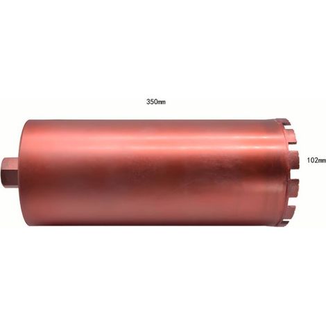 Couronne Diamant Ø 102mm pour carotteuse Forage à Sec et Humide Trépan Diamant Maçonnerie Béton carotteuse (1/5)