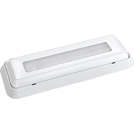 Luce di emergenza LED da superficie “Dunna” (0,4W 5700K 45lm) IP44/IK07 32,2x12x4,5cm colore bianco