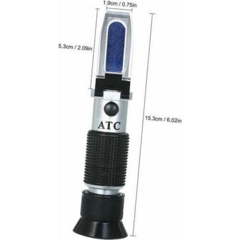 Le réfractomètre antigel est utilisé pour tester le liquide de refroidissement - Détecter la teneur en sucre - Etc (1/4)