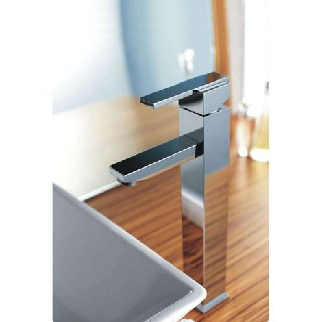 Collezione Palici - Miscelatore alto Carat in ottone cromato per lavabo da appoggio - Carat (1/2)
