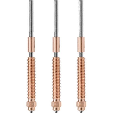 3er-Pack 0,4-mm-Schnellwechseldüsen aus gehärtetem Stahl und Vollmetall für Creality K2 Plus 3D-Drucker.Zubehör im Lieferumfang enthalten. (1/5)
