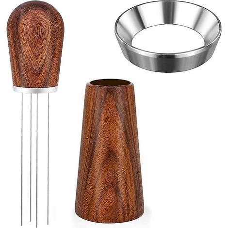 ZVD Agitateur à café expresso, outil d'agitation de poudre de café compatible avec la distribution d'espresso, avec entonnoir de dosage d'espresso de 58 mm, type 2 (1/3)