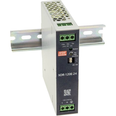 MW Mean Well XDR-120E-48 Hutschienen-Netzteil (DIN-Rail) 48 V 2.5 A 120 W Inhalt 1 St.