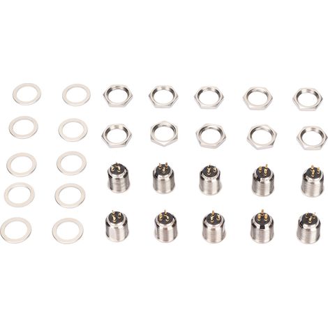 Connecteur XLR Mâle 3 Broches Mini pour Panneau de Châssis, Microphone et Câble XLR (1/5)