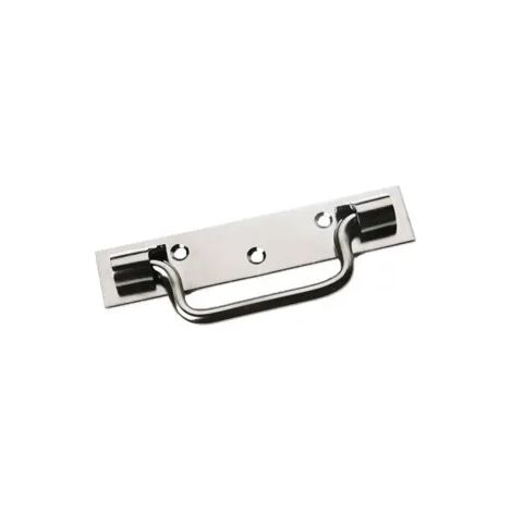 Poignée Sur Platine 160mm Design élégant, Finition Zinc Blanc - Lowepro
