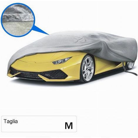 TRADE SHOP - Copriauto Telo Impermeabile Auto Proteggi Sole Pioggia Neve Sporco Tg.m Cop-aut-m -