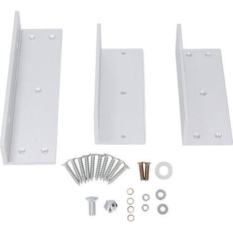 Supports en alliage d'aluminium en forme de Z et de L pour porte simple, force de maintien de 500 kg (1200 lbs), verrou électromagnétique, support compatible pour porte intérieure (1/5)