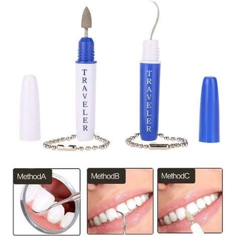 Nettoyeur de Plaque Dentaire Portable - Kit de Soins Bucco-dentaires pour Éliminer les Taches (1/5)