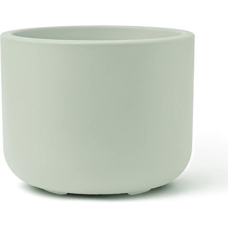 TeraPlast – Pot rond PULSE – Dark Sage vert sauge, plastique, Ø 49 cm, hauteur 38 cm, 50 L