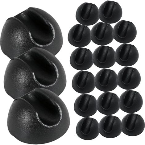 Patins antidérapants de 10 mm pour pieds de chaise, lot de 20, protections de sol, protections pour pieds de meubles, protections universelles, sans perçage, pour chaises et tables (1/5)