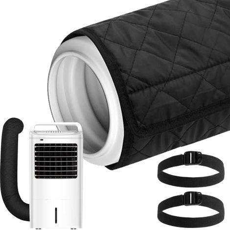 Manchon Isolation Tuyau Climatiseur Mobile, Manchon D'isolation Portable Pour Tuyau Ac, Protection De Conduit Avec 2 Sangles Réglables,150×53cm (1/5)