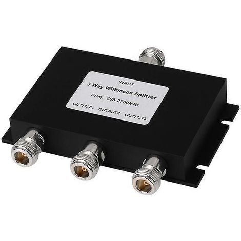 Répartiteur de puissance 3 voies 698-2700 MHz GSM 3G 4G Noir (1/5)
