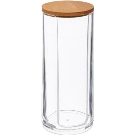 Distributeur de Coton Bambou "Beauty" 17cm Transparent (1/2)