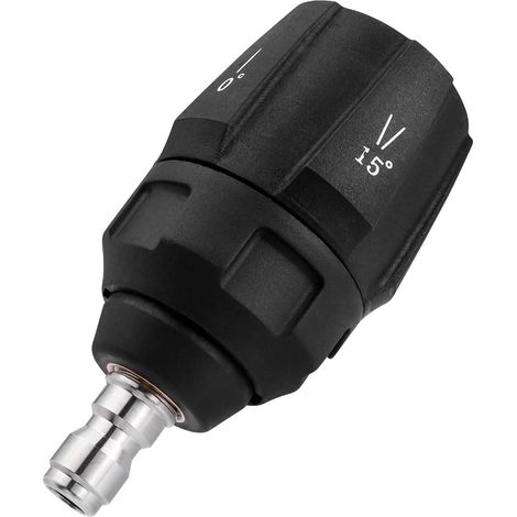Buse de Nettoyeur Haute Pression 5 en 1 avec Raccord Rapide 1/4'', Plusieurs Angles 0° 15° 25° 40°