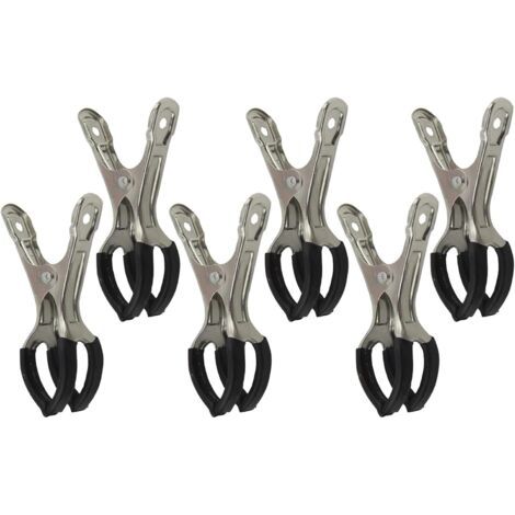 Attaches pour Piscine,6 Pièces Outils en Acier Inoxydable Accessoires Piscine Et Spa pour Abri Hivernage Jardin Extérieur (1/5)