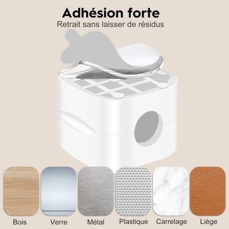 Support De Câbles Magnétique - Diamètre Fente 0 7 Cm - Pour Bureau Maison Voiture - Lot De 6 (1/5)