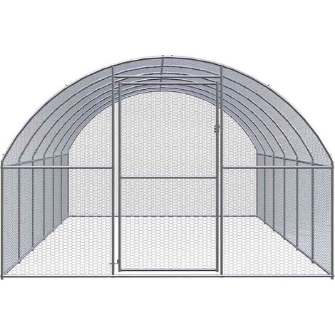 Maison Exclusive - Outdoor-Hühnerstall 3x6x2 m Verzinkter Stahl (1/5)