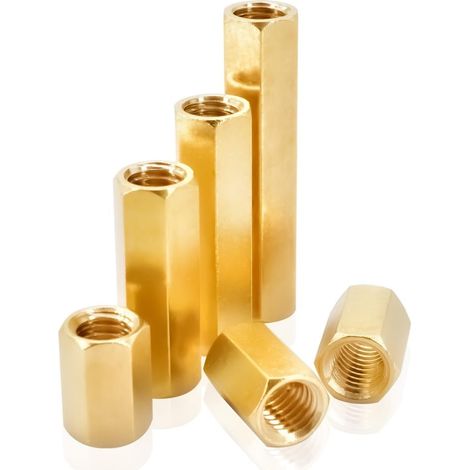 Raccords à écrou pour tiges M8, laiton 20 35 40 45 50 60 70 80 90 100 (1/5)