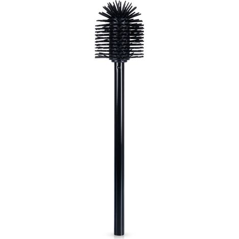 Scopino per wc in silicone nero con ricambio 35 cm