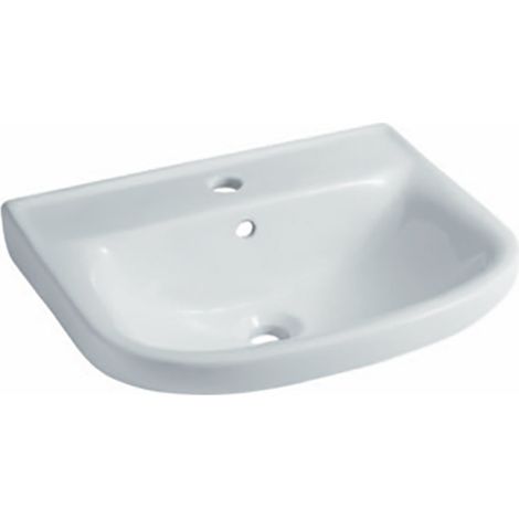 Lavabo sospeso con troppopieno in ceramica bianca 50x40 cm - Idral Kids 10392 (1/4)