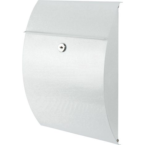 Burg Wächter 38700 CAPRI 813 W Briefkasten Stahlblech Weiß Schlüsselschloss