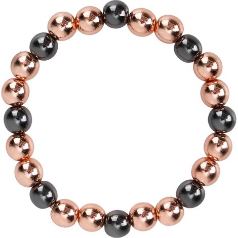 Women's Copper Bracelet, 99.99% Pure Copper with 3500 Gauss Magnets, Beaded Bracelet for Men and Women (1/5)
