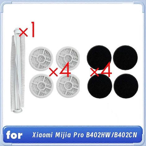 Kit de 9 pièces comprenant une brosse principale, un filtre et une éponge pour aspirateur anti-acariens Xiaomi Mijia Pro B402HW B402CN (1/5)