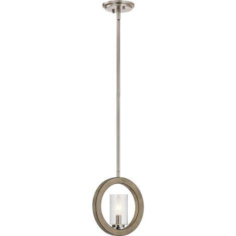 Sospensione Industrial Nordica Grand Bank Acciaio Grigio Antico Vetro 1 Luce E14 (1/5)