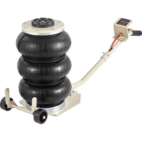 Cric pneumatique 3 tonnes 6600 lb avec triple coussin d'air pour levage facile de voitures et VUS (1/5)