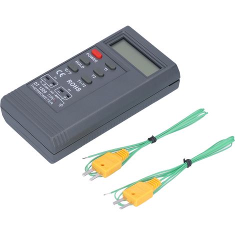 Digitales Thermometer DT1320, Messbereich 200 °C bis 1370 °C, LCD-Anzeige, Temperaturfühler Typ K (1/5)