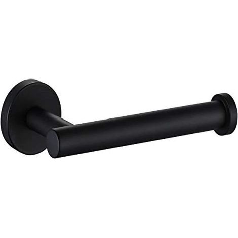 Porte Papier Toilette, Support Mural Rouleau Papier Toilette en Acier lnoxydable 304, Devidoir Papier Toilette Mural pour Salle de Bain et Cuisine, Noir (16.38cm) (1/4)