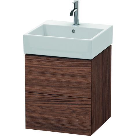 Mueble bajo lavabo L-CUBE 544x484x459mm nogal oscuro