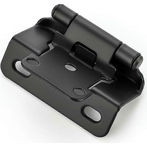 Lot de 50 charnières à recouvrement partiel (25 paires) de 1/2 pouce à fermeture automatique pour cadre de meuble, quincaillerie de montage en applique (1/5)