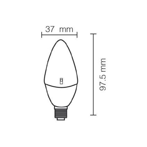 Lampada LED oliva 8W E27 luce naturale 4000K per sostituzione lampade classiche STO11006/N ECO