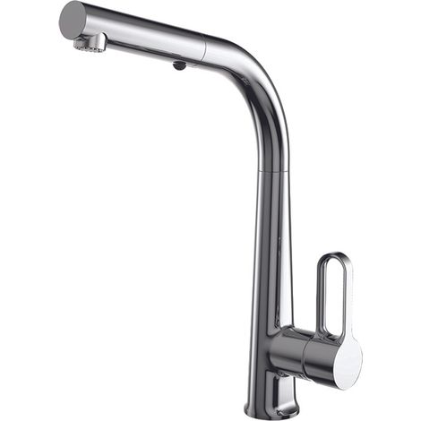 Fima Skinny Miscelatore Cucina Monoforo Doccetta Estraibile Cromo  F7026-CR (1/2)
