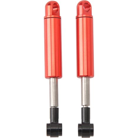 GARRYFIZH 2 Amortisseurs Huile Alu pour Tamiya 1/14 - Rouges, Suspension, Camion (1/5)